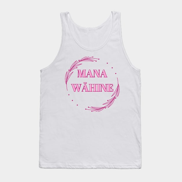 mana wāhine pink hawaii slogan Tank Top by maplunk